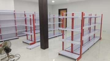 Rak besi minimarket untuk jualan